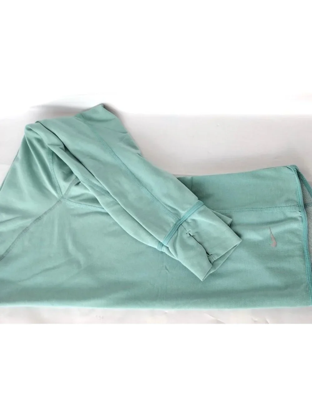 Nike Running Dri Fit Long Sleeve Shirt Seafoam Green Retro-reflective Women's M